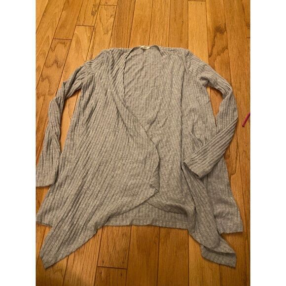 Aeropostale, women's grey open long sleeve cardigan size XS - Picture 1 of 7